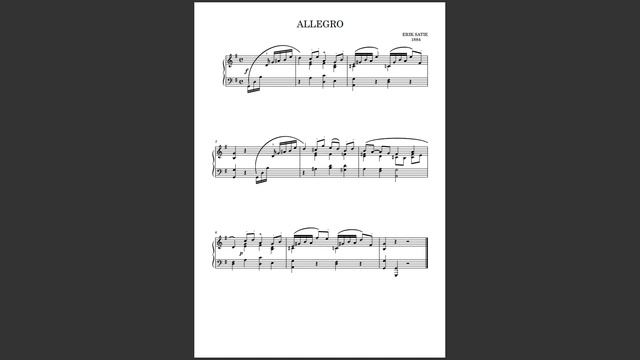 Erik Satie ~ Allegro смотреть онлайн