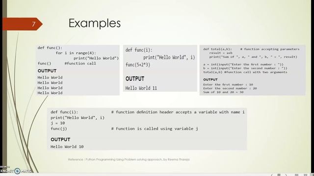 Introduction to function in Python смотреть онлайн