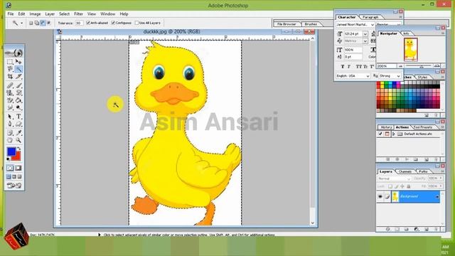Adobe photoshop course in urdu &Hindi /Part 10/ Magic wand tool / how to use magic wand tool /Asim смотреть онлайн