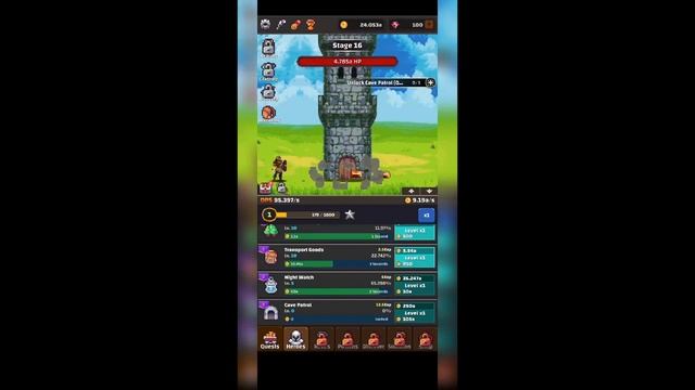 Tower Quest: Pixel Idle RPG Gameplay (Mobile - Idle Tower Destroyer) смотреть онлайн