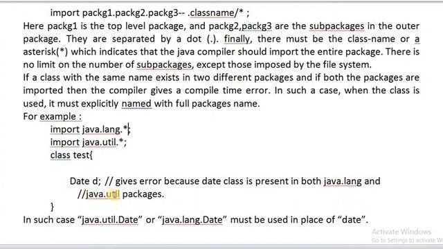 IMPORTING PACKAGES IN JAVA смотреть онлайн