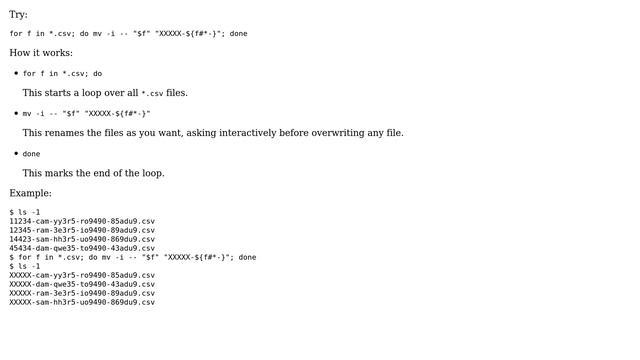 Unix & Linux: How to rename multiple files in a directory at the same time? (4 Solutions!!) смотреть онлайн