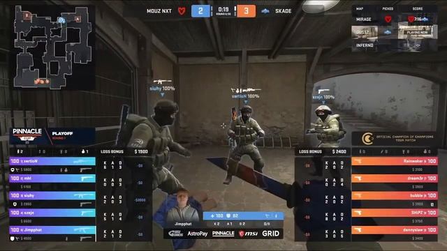 [EN] MOUZ NXT Vs SKADE | Playoff Stage - Round 1 | Pinnacle Cup #3