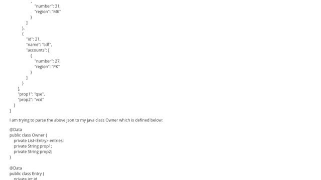 How to parse an array of objects without any key along with other fields using j... (1 answer) смотреть онлайн