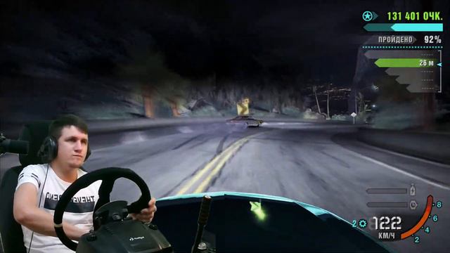 NFS CARBON СХВАТКА С БОССОМ АНДЖИ В КАНЬОНЕ. НА РУЛЕ LOGITECH G29 POMEO007 POMEO*007