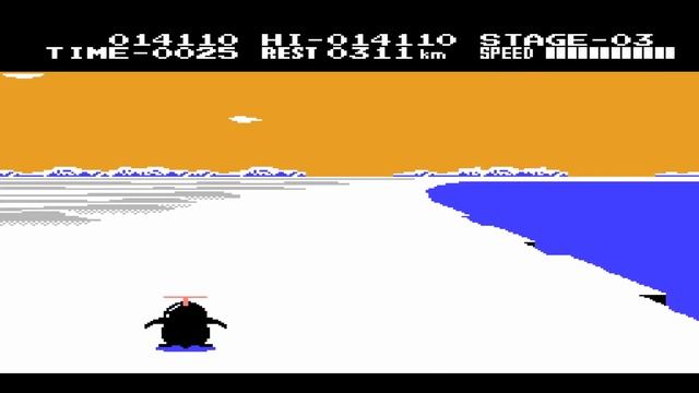 Antarctic Adventure (Nes) - Gameplay смотреть онлайн