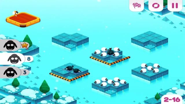 Divide By Sheep - Ice World 2-16 Walkthrough смотреть онлайн