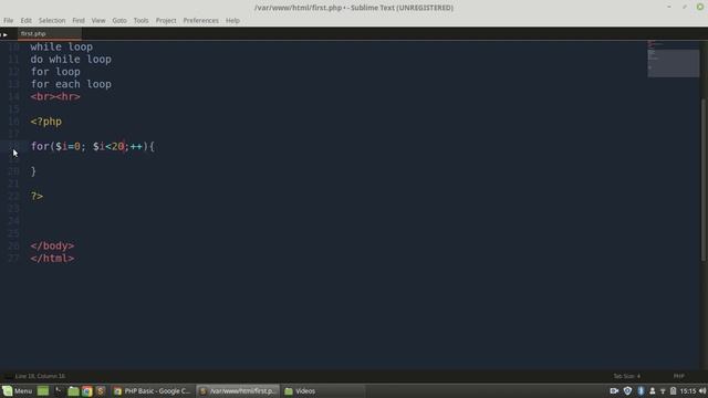 PHP bangla tutorial 2018 part-23 (FOR LOOP) смотреть онлайн