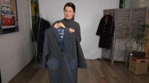 Стеганные пальто из шерсти на хлопковой подкладке