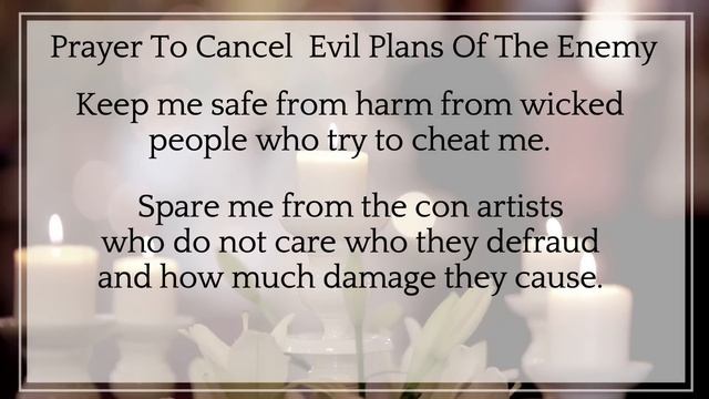 PRAYER TO CANCEL THE EVIL PLANS OF THE ENEMY: RETURN ALL CURSES AND WITCHCRAFT смотреть онлайн