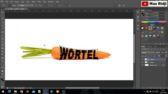 Manipulasi Teks Sederhana Dengan Photoshop смотреть онлайн