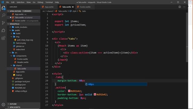 Svelte Tutorial for Beginners #20 - Reusable Tabs Component смотреть онлайн