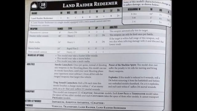 Land Raider Crusader + Redeemer: Rules, Review + Tactics - New Codex Strategy Guide смотреть онлайн