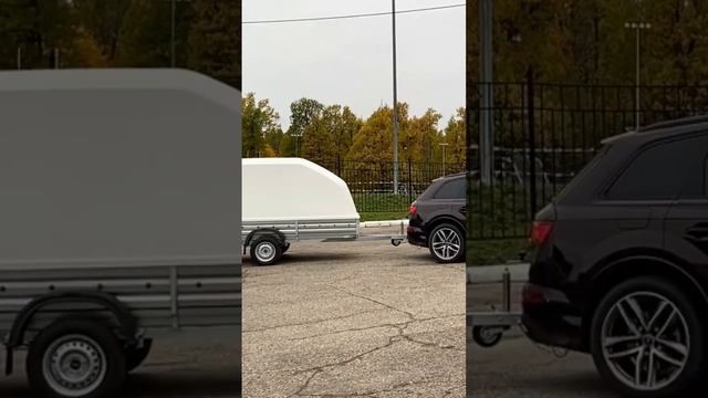 Прицеп перевозки снегохода. Крышка на прицеп. ЦЛП АРИВА смотреть онлайн