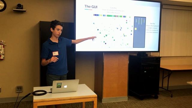 15 year old's coding project - Evolution simulation using neural net in Java смотреть онлайн