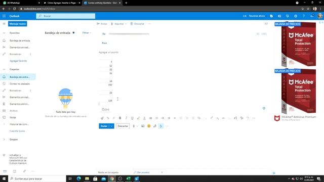 Cómo Agregar, Insertar o Pegar una Tabla de Excel al Correo Electrónico de Outlook смотреть онлайн