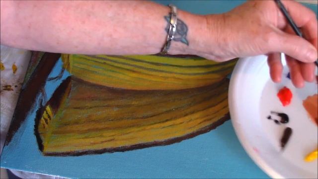 How to paint a Boat and reflection on Still water acrylic painting смотреть онлайн