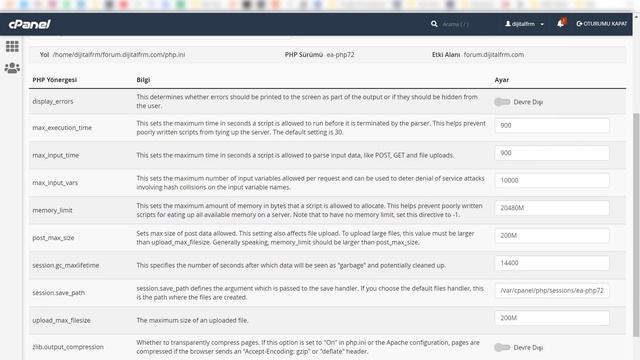 MultiPHP.ini Aracı Kullanımı- cPanel Kullanımı Öğreniyoruz #9 смотреть онлайн