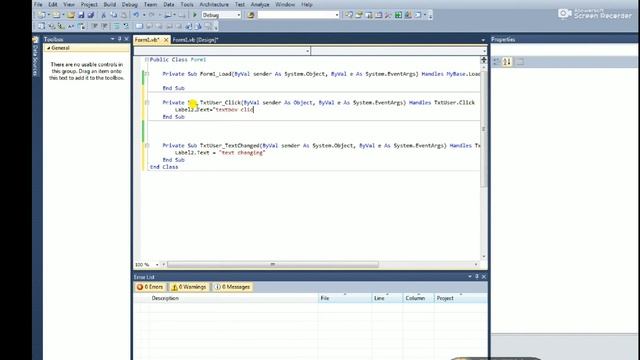 TextBox control with events | vb.net | textbox control | textbox control with label | visual basic смотреть онлайн
