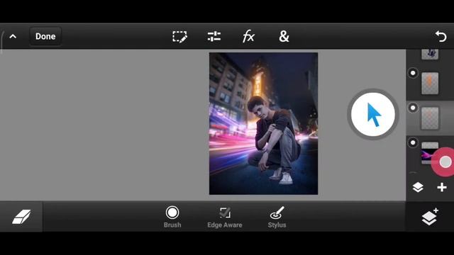 Mobile photo Editing . Ps Touch Tutorial ? Epic Edit. смотреть онлайн