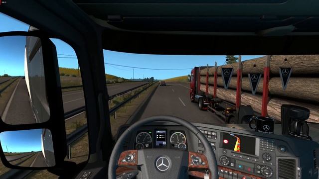 ETS 2 1.36 - Road To The Black Sea DLC - Mercedes Actros MP4 1851 - Trip: Tekirdağ - Edirne смотреть онлайн
