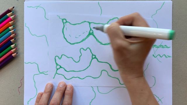Как рисовать Нейрографику. Часть 2. Нейролинии и сопряжение. смотреть онлайн