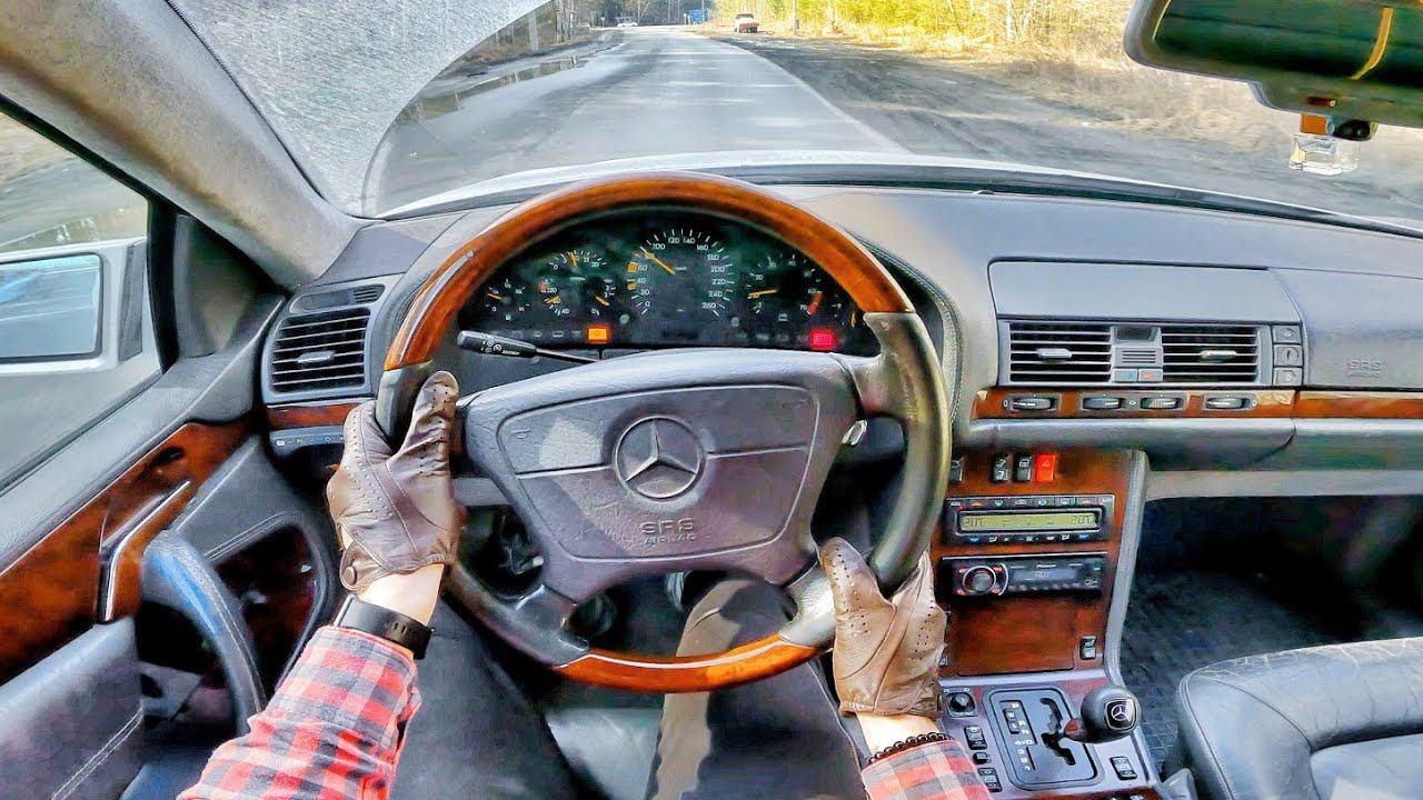 1995 Mercedes-Benz CL 55 AMG (5.4L 360 л.с.) POV тест-драйв и обзор смотреть онлайн