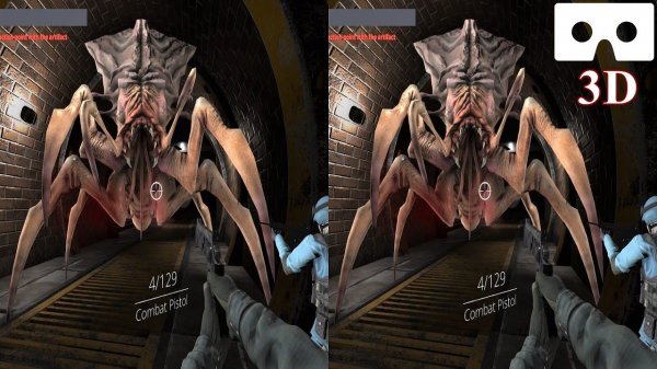 SCP LR 3D VR horror 3D SBS VR box google cardboard video