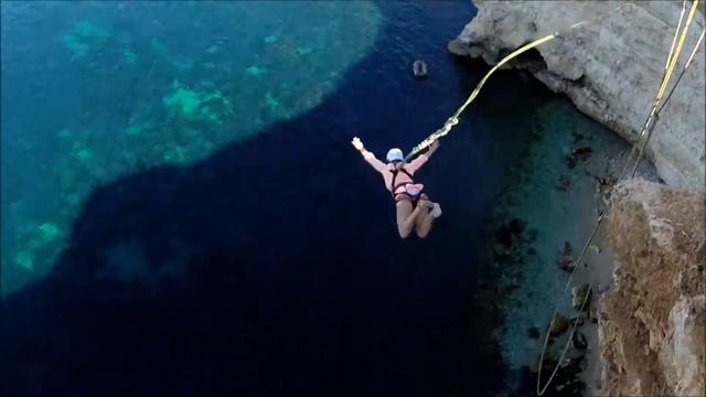 Куприна Юлия Мыс Фиолент роупджампинг в Крыму с командой Скайлайн смотреть онлайн