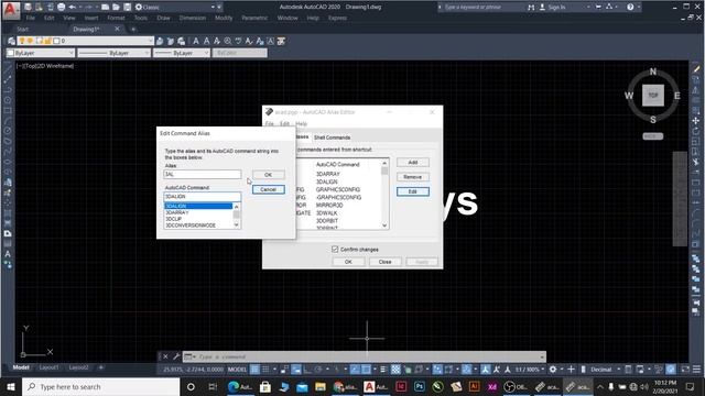Create all commands of autocad 2020 and convert to PDF | Autocad AliasEdit смотреть онлайн