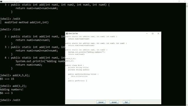 JShell - Creating methods and classes смотреть онлайн