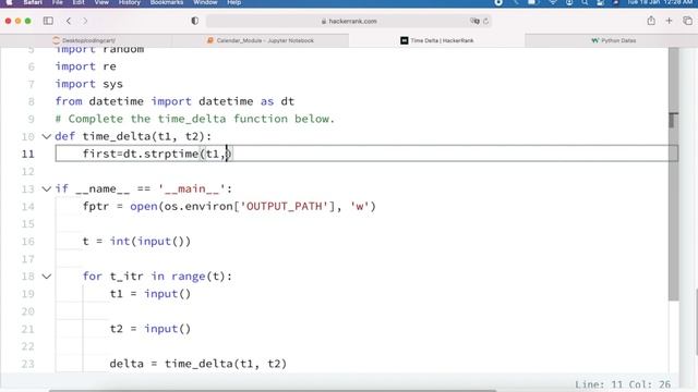 Time Delta | HackerRank | Python Programming | Coding смотреть онлайн