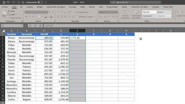 2.- COPIAR y PEGAR fórmulas con CONTROL + ENTER - 5 FORMAS para COPIAR FORMULAS como UN EXPERTO смотреть онлайн