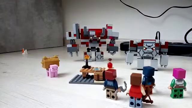 Лего Майнкрафт играю в наборы лего (Монстр из красного камня 1 серия) смотреть онлайн