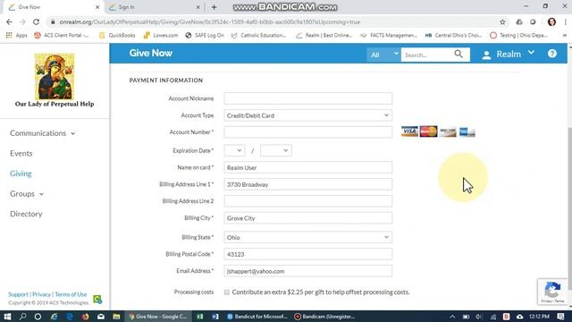 Realm eGiving Tutorial | Our Lady of Perpetual Help смотреть онлайн