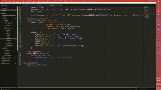 Displaying the bot's stats and shutting the bot down - Building a discord.py bot - Part 35 смотреть онлайн