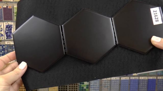 Черная матовая мозаика "соты" смотреть онлайн