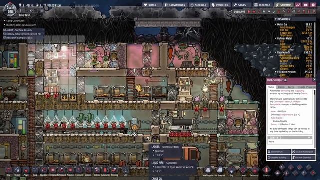 Baby Base 8 : Water Storage, Clay farming, Magma moving & Telescope : Oxygen not included смотреть онлайн