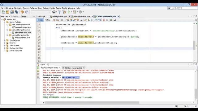 How to browse messages on queue using Java Message Service API ? смотреть онлайн