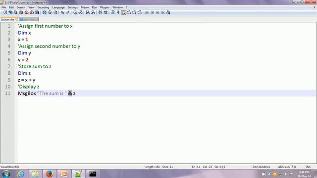 VBScript - Vb Script-Vbscript (Programming Language)-VBScript Editor-Invoke VBSscript-Using Vbscrip смотреть онлайн