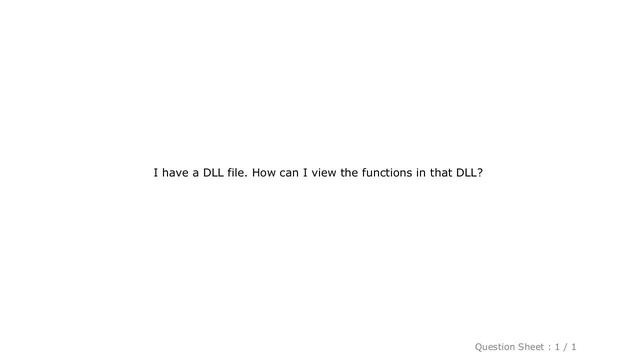 Windows : How to view DLL functions? смотреть онлайн
