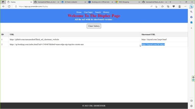 Url Shortener using flask смотреть онлайн