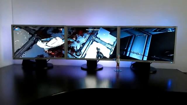 Деад эффект 2 на трех мониторах+подсветка. Dead Effect 2 on three monitors + backlight смотреть онлайн