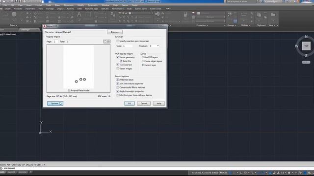 Import PDF's into AutoCad смотреть онлайн