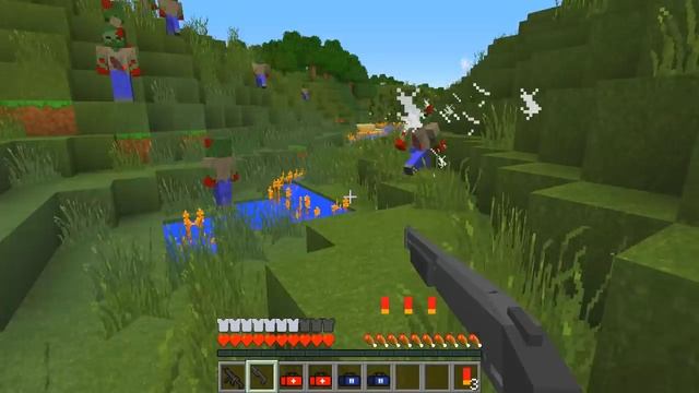 АРМИЯ ЗОМБИ АТАКУЕТ ДЕРЕВНЮ ЖИТЕЛЕЙ! ЗОМБИ АПОКАЛИПСИС! ЗАЩИТА ДЕРЕВНИ ЖИТЕЛЕЙ ОТ ЗОМБИ В МАЙНКРАФТ смотреть онлайн