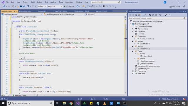 Dotnet Core MongoDb A simple CRUD Operation. смотреть онлайн