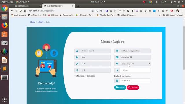 Curso básico de Laravel 6 CRUD - 18 trabajar con show blade php смотреть онлайн