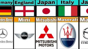 Car Brands From Different Countries | Автомобили разных стран | Автомобильные бренды разных стран