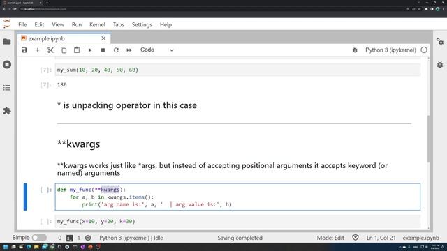 PYTHON - *ARGS vs **KWARGS | تعرّف على الفرق والاستعمال بينهم смотреть онлайн