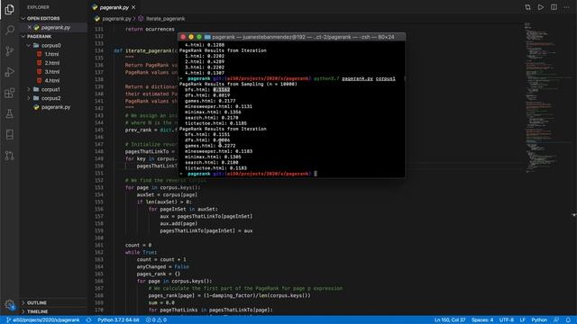Project 2a - PageRank - CS50: Introduction to Artificial Intelligence with Python смотреть онлайн